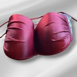 NWT Aerie Maroon Bandeau Bikini Bra – Size M